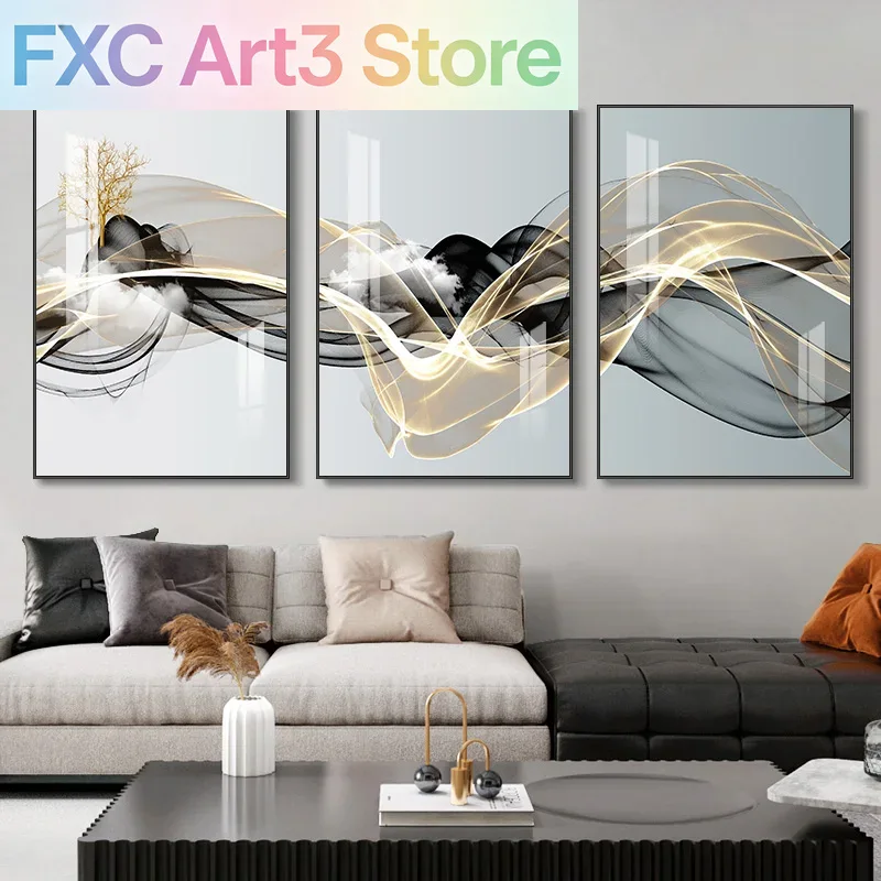 3pcs/Set frameless 3 Nordic Lu - đánh giá và giá Abstract Canvas Set