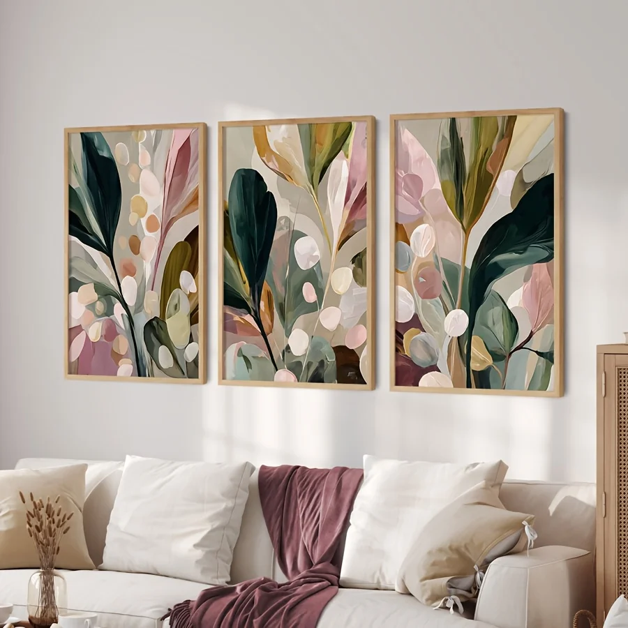 Large-sized 3pcs/set Bohemian  - đánh giá và giá Abstract Canvas Set