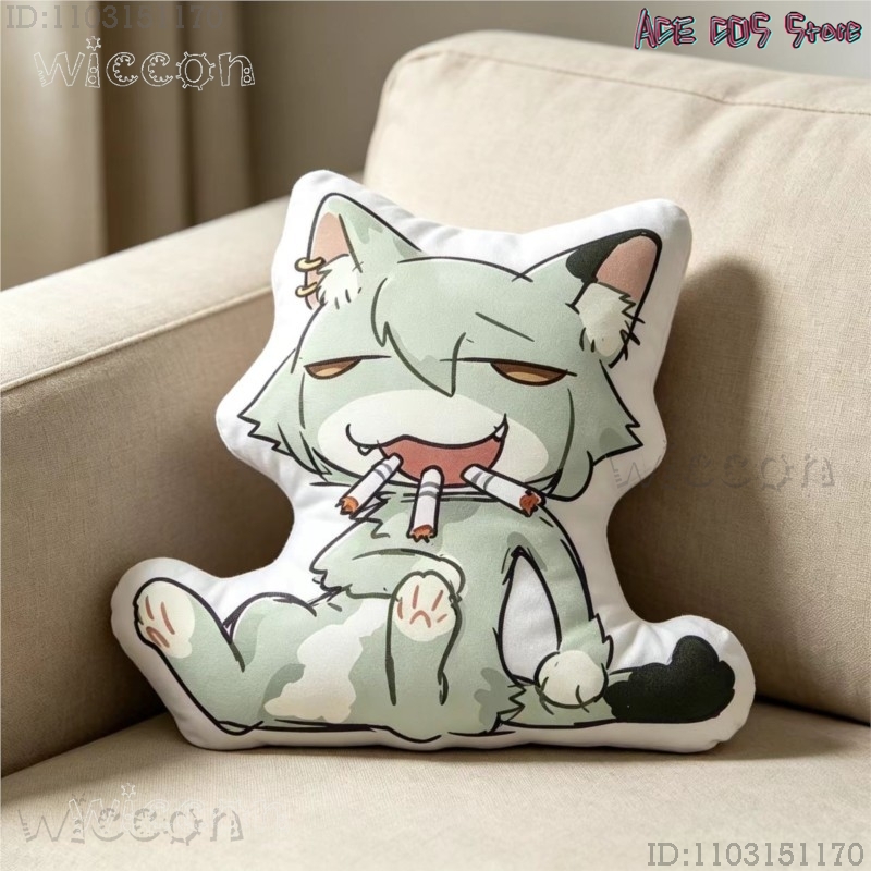 Cosplays Chainsmoker Cat Yanik - đánh giá và giá Throw Pillow