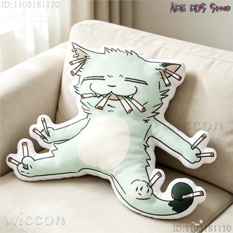 Cosplays Chainsmoker Cat Yanik - đánh giá và giá Throw Pillow