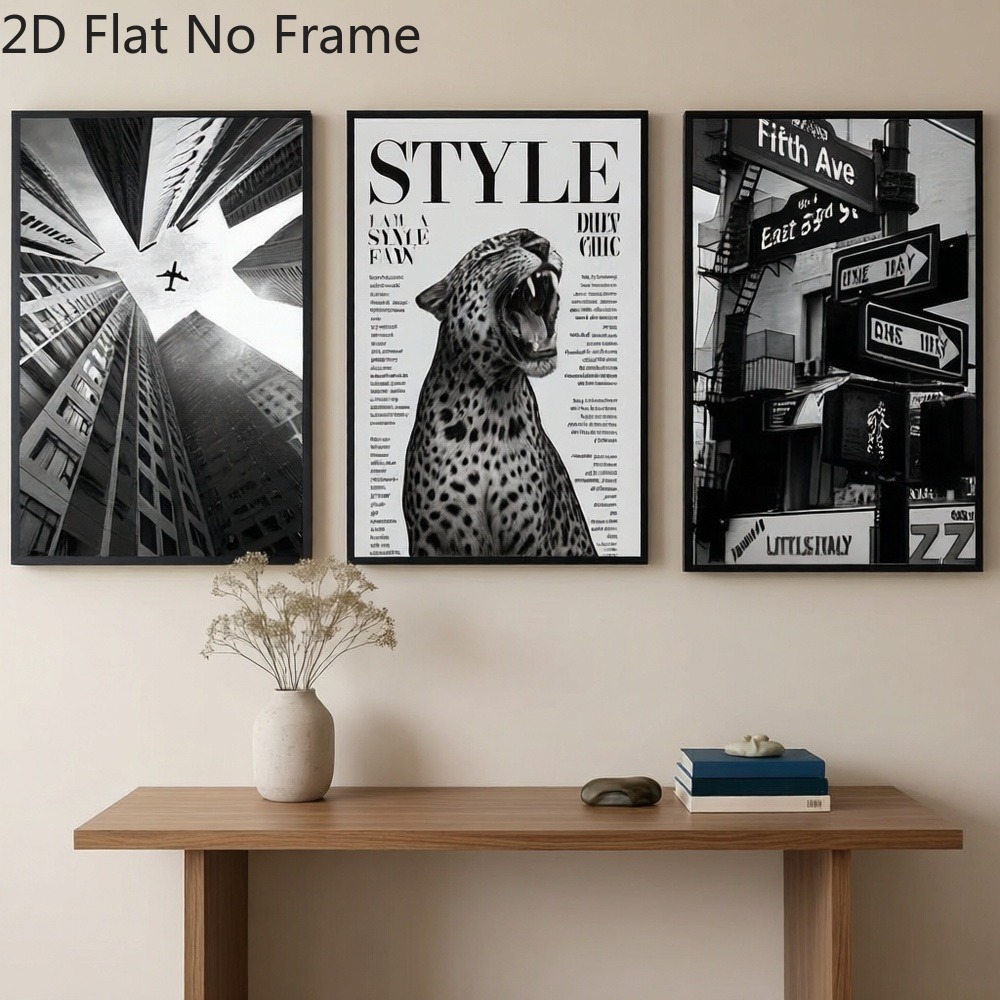 （NO Frame 3PCS）-2D Flat, 2D/FL - đánh giá và giá Abstract Canvas Set