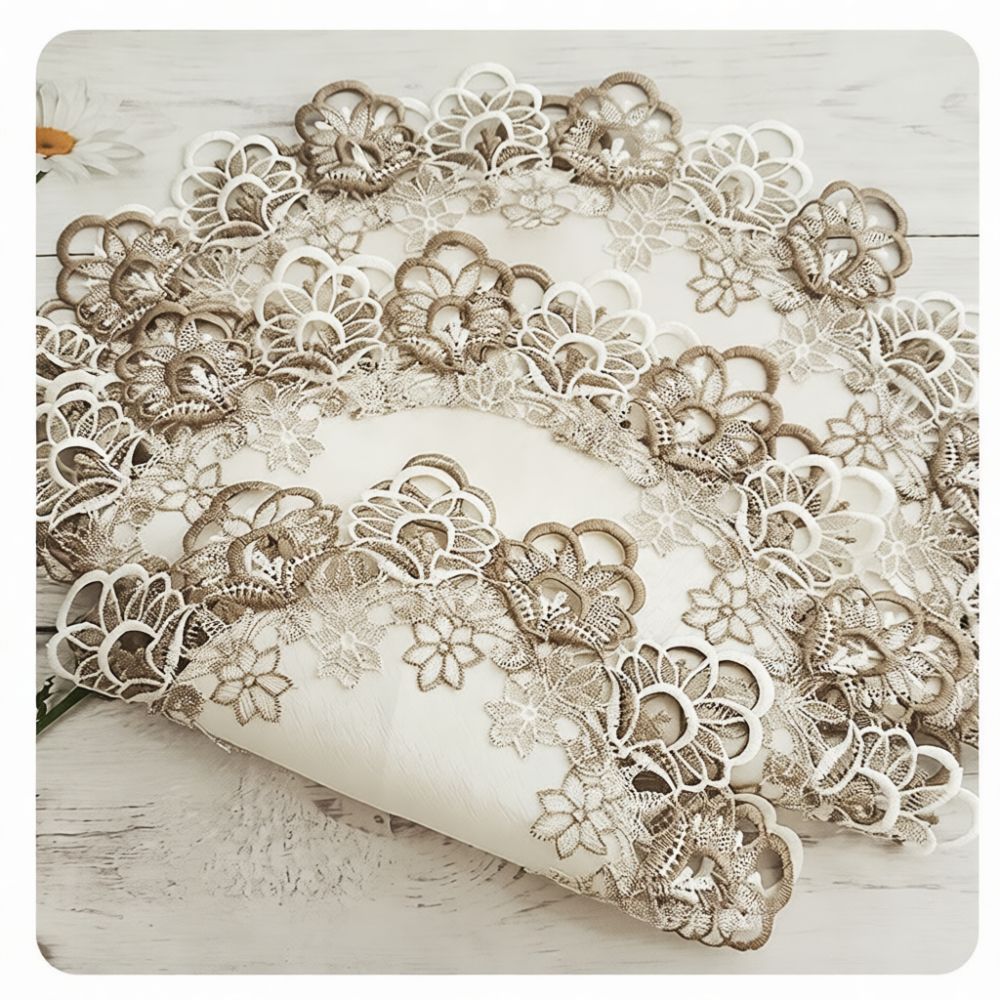 Exquisite Round Lace Placemat  - đánh giá và giá Table Runner