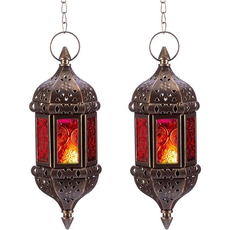 AB34-4 Pcs Hanging Hexagon Dec - đánh giá và giá Candle Holder Decor
