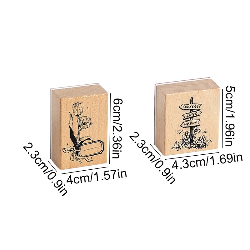 Vintage Wooden Rubber Stamps,  - đánh giá và giá Wall Sticker