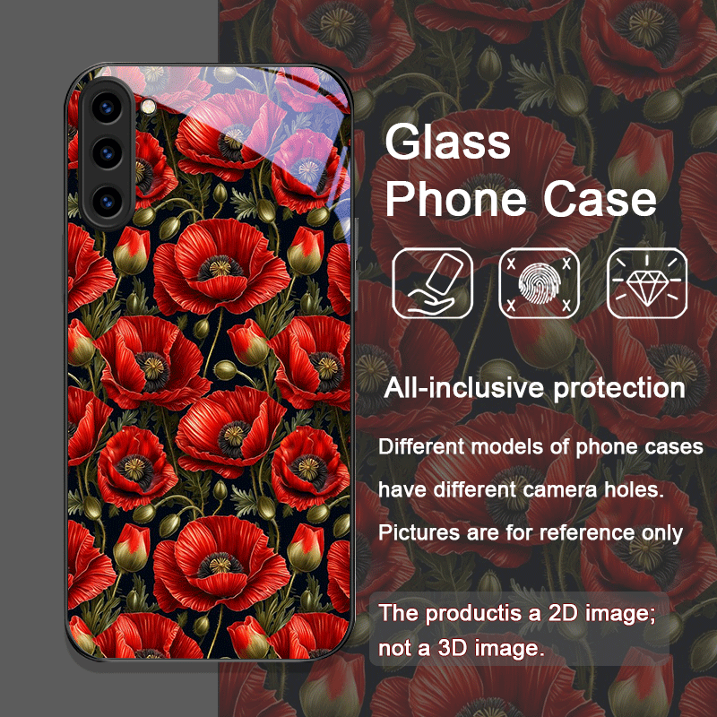 Retro Poppy Flower Bloom Hot R - đánh giá và giá Vase Decor