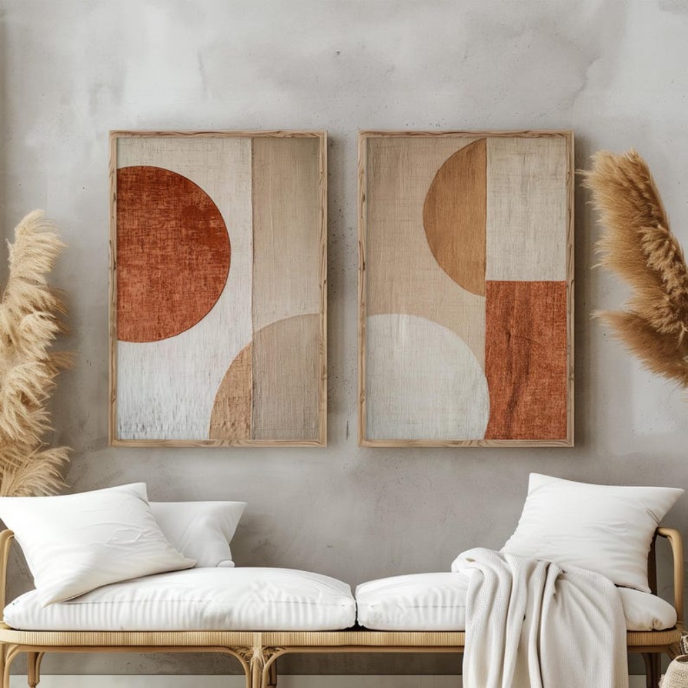 2pcs frameless Canvas Painting - đánh giá và giá Abstract Canvas Set