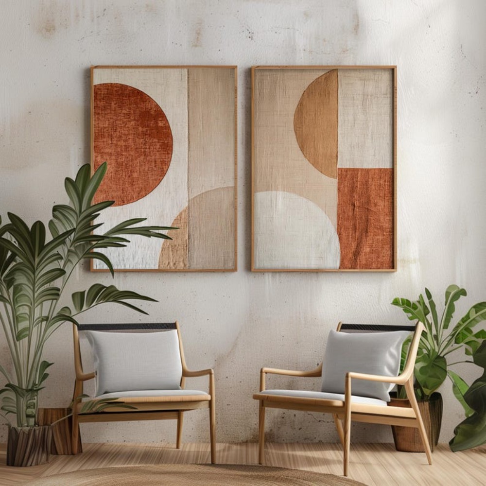 2pcs frameless Canvas Painting - đánh giá và giá Abstract Canvas Set