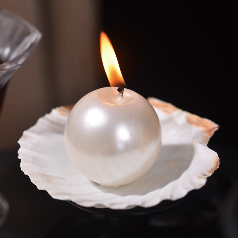 Elegant Pearl Ball Candles wit - đánh giá và giá Candle Holder Decor