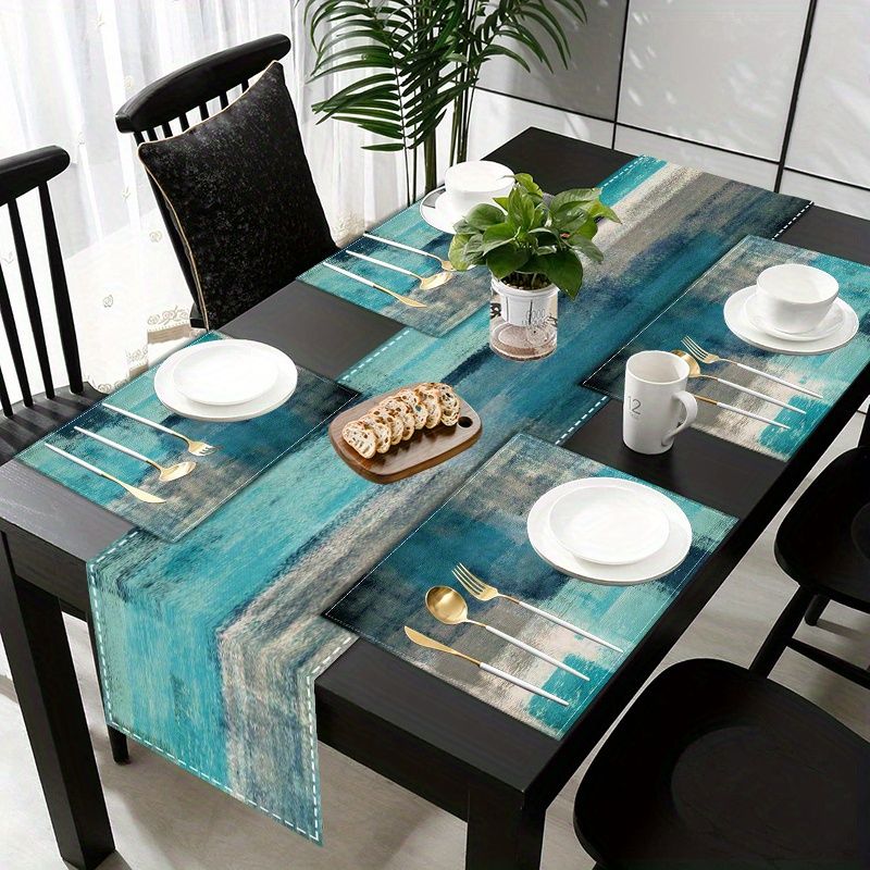 VIKAMA Morandi Abstract Ink Ta - đánh giá và giá Table Runner