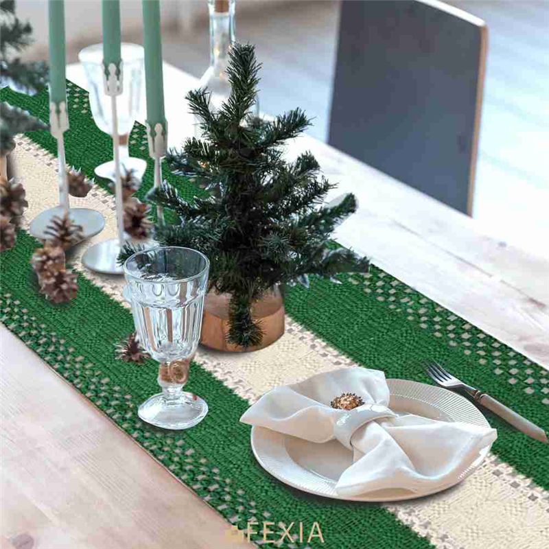 DT15 Boho Farmhouse Table Runn - đánh giá và giá Table Runner